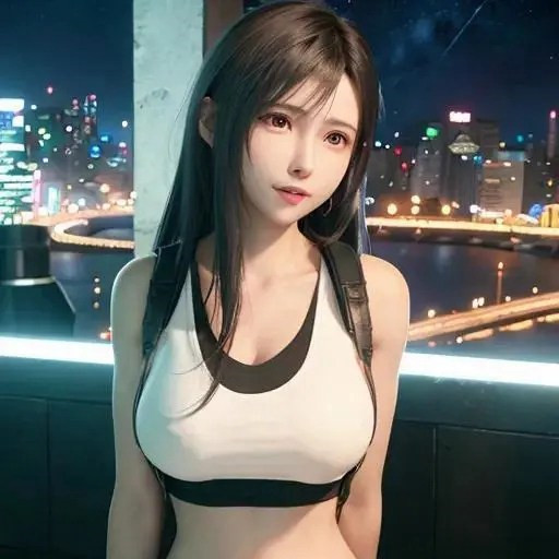 著名的动漫游戏人物成熟妇人蒂法头像图片