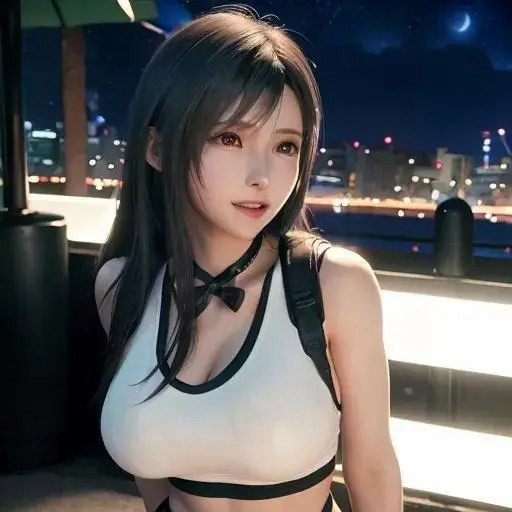 著名的动漫游戏人物成熟妇人蒂法头像图片