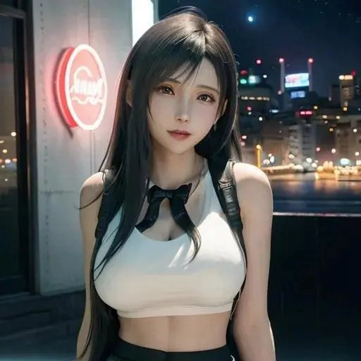 著名的动漫游戏人物成熟妇人蒂法头像图片