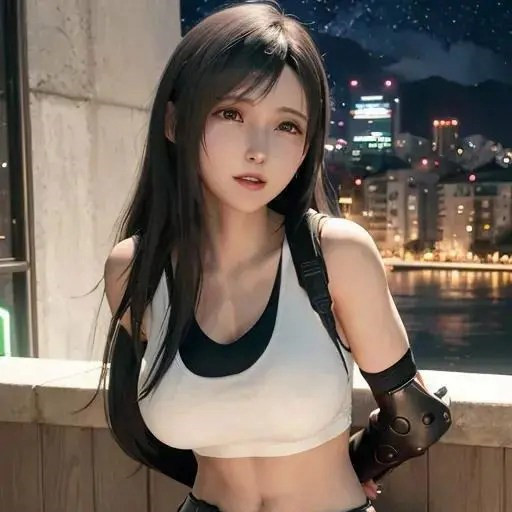 著名的动漫游戏人物成熟妇人蒂法头像图片