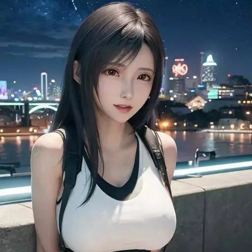 著名的动漫游戏人物成熟妇人蒂法头像图片
