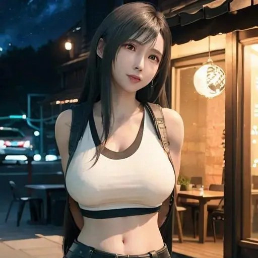 著名的动漫游戏人物成熟妇人蒂法头像图片