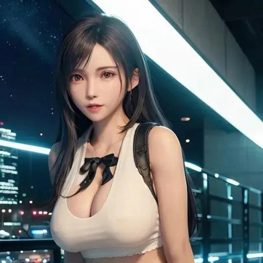 著名的动漫游戏人物成熟妇人蒂法头像图片