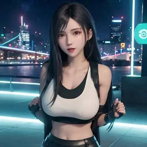 著名的动漫游戏人物成熟妇人蒂法头像图片