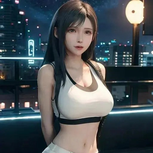 著名的动漫游戏人物成熟妇人蒂法头像图片
