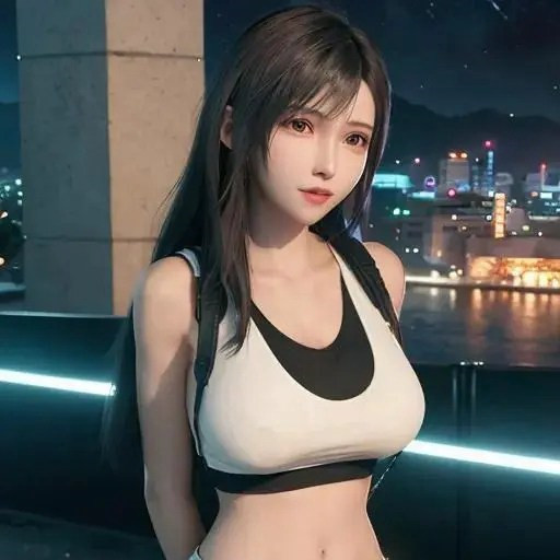 著名的动漫游戏人物成熟妇人蒂法头像图片
