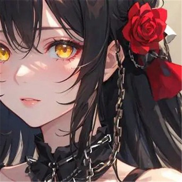 艳色装饰洋装少女AI给画头像图片