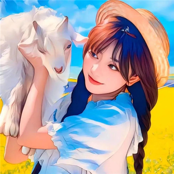 超甜治愈系女生动漫头像图片