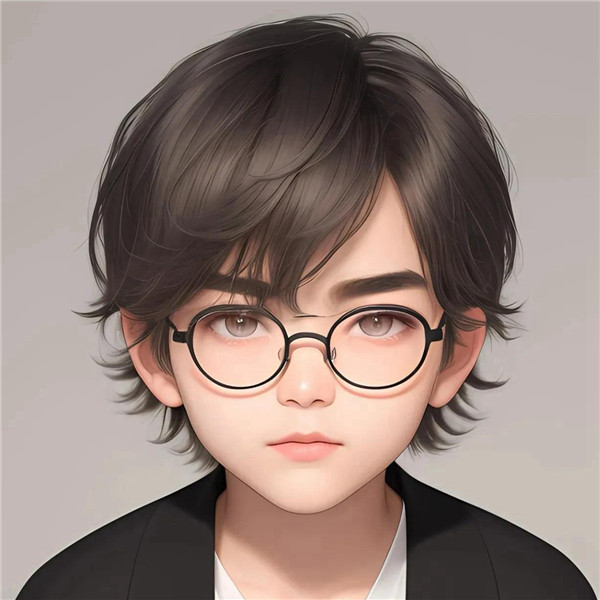 动漫戴眼镜的少年感男生头像图片