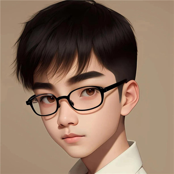 动漫戴眼镜的少年感男生头像图片