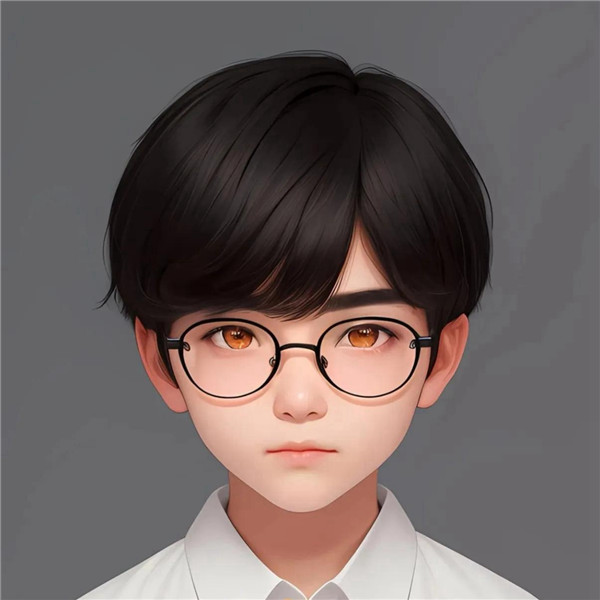 动漫戴眼镜的少年感男生头像图片