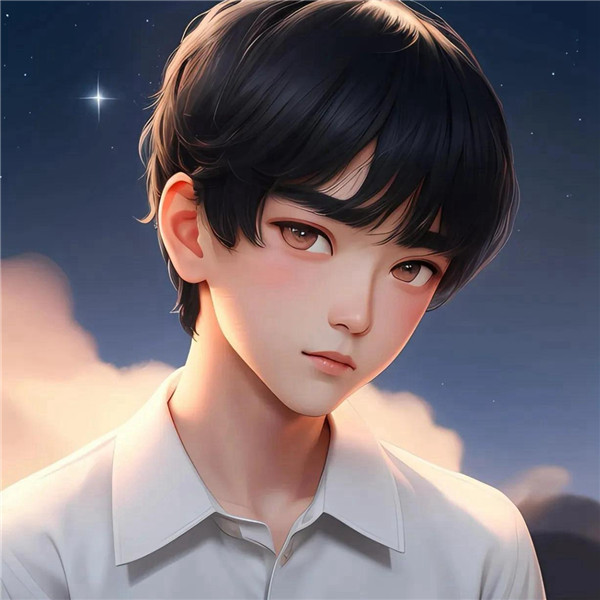 动漫戴眼镜的少年感男生头像图片