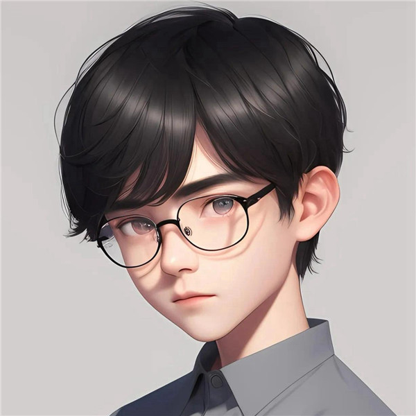 动漫戴眼镜的少年感男生头像图片