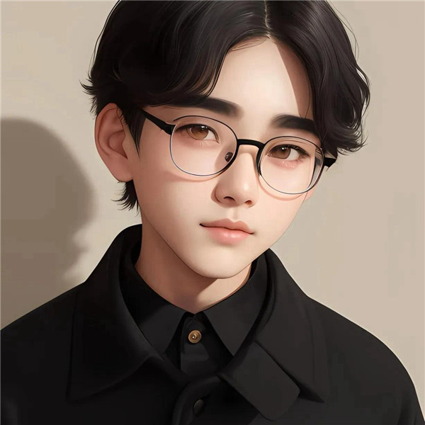动漫戴眼镜的少年感男生头像图片