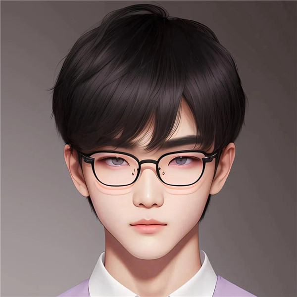 动漫戴眼镜的少年感男生头像图片