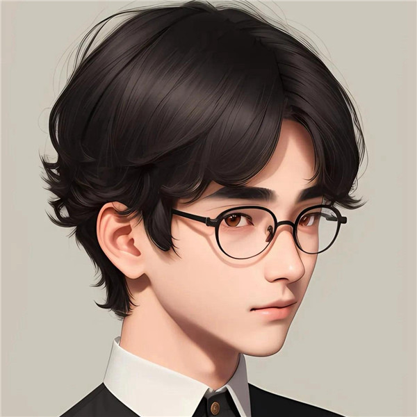 动漫戴眼镜的少年感男生头像图片