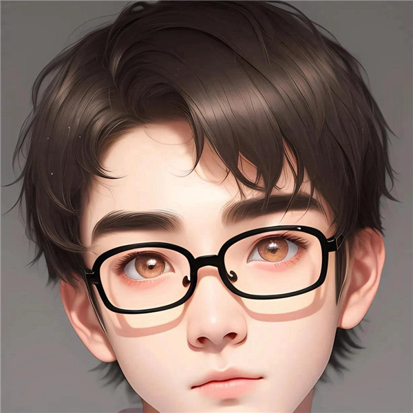 动漫戴眼镜的少年感男生头像图片