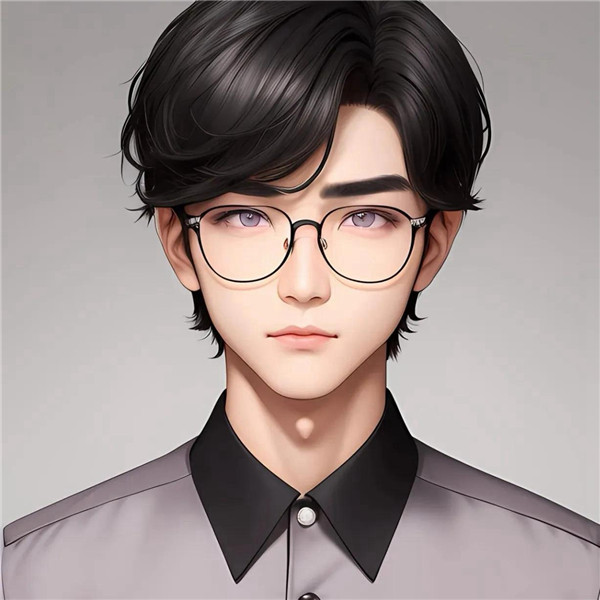 动漫戴眼镜的少年感男生头像图片
