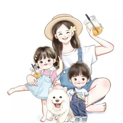 抖音最火的亲子头像图片