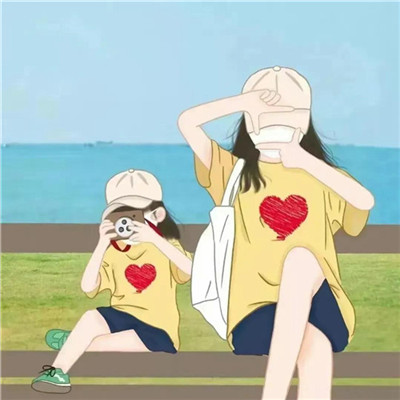 抖音最火的亲子头像图片
