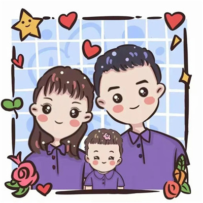 抖音最火的亲子头像图片
