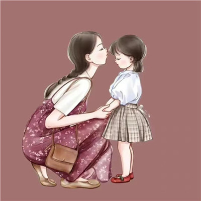 最近很火的亲子头像图片