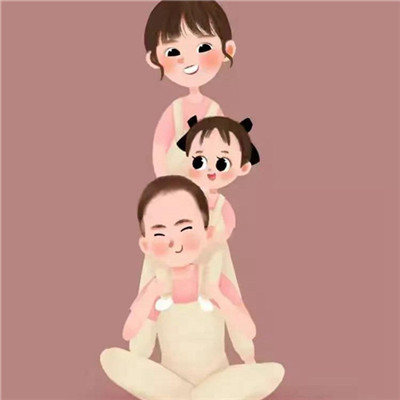 最近很火的亲子头像图片