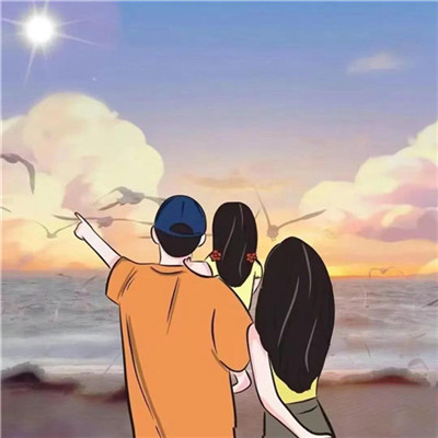最近很火的亲子头像图片