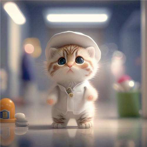 可爱猫猫百变职业打工人头像图片