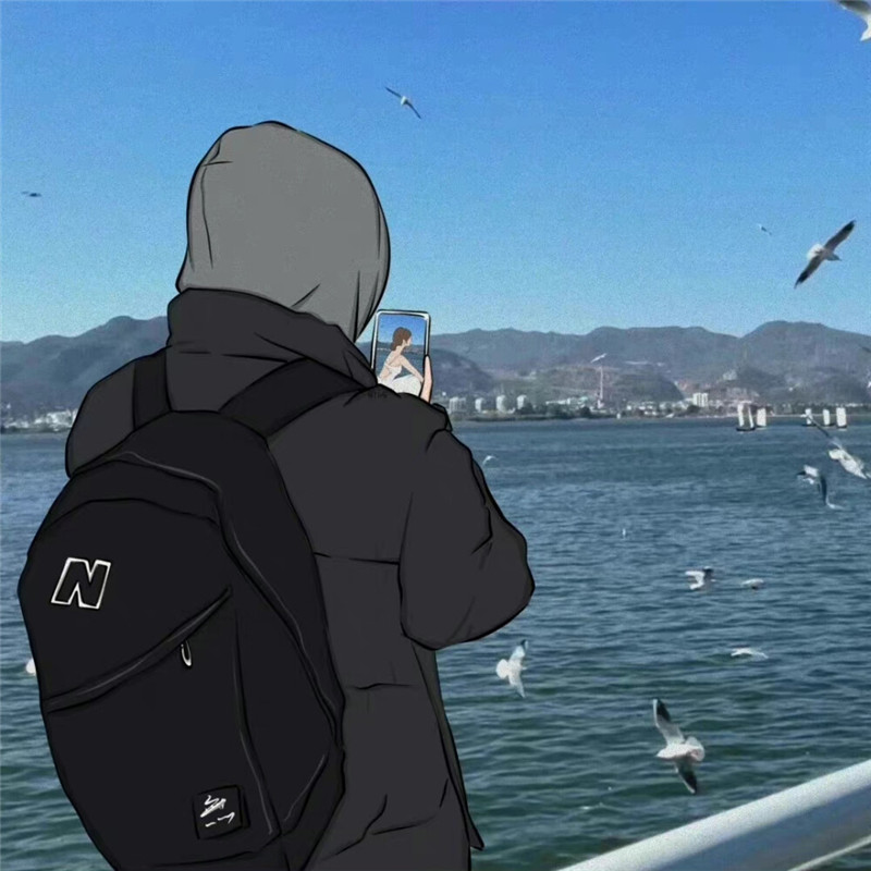 2025最火高级情侣头像一左一右手绘