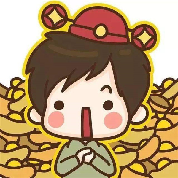 超可爱的跨年情侣头像图片