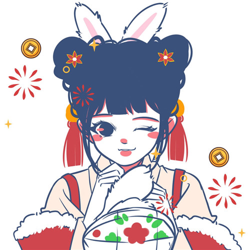 超可爱的跨年头像图片