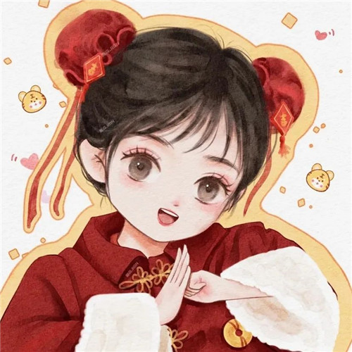 超可爱的跨年头像图片