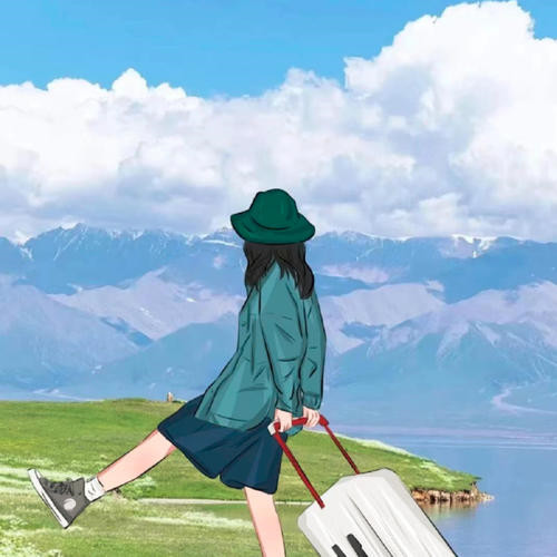 旅行头像女