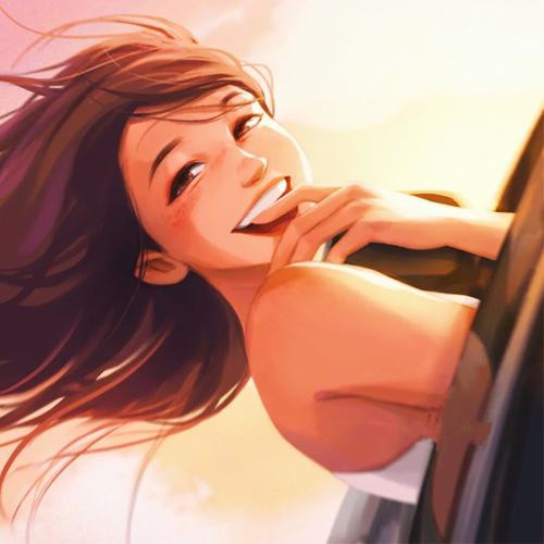 旅行头像女
