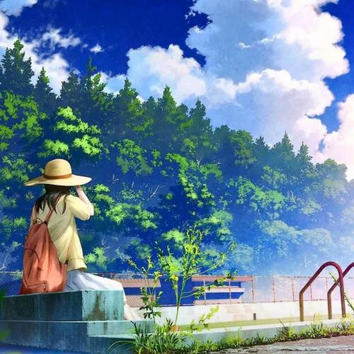 旅行头像女