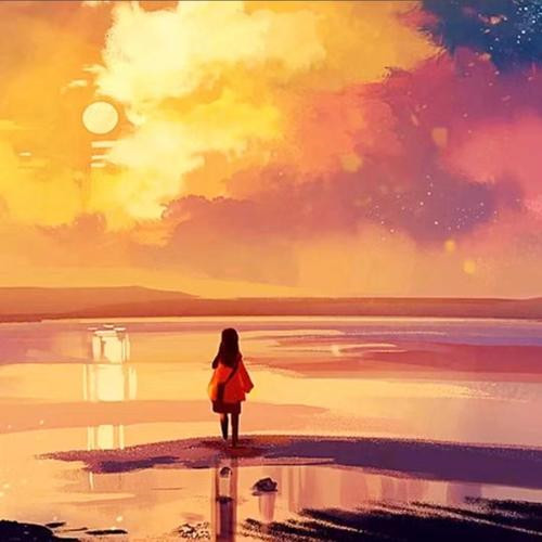 旅行头像女