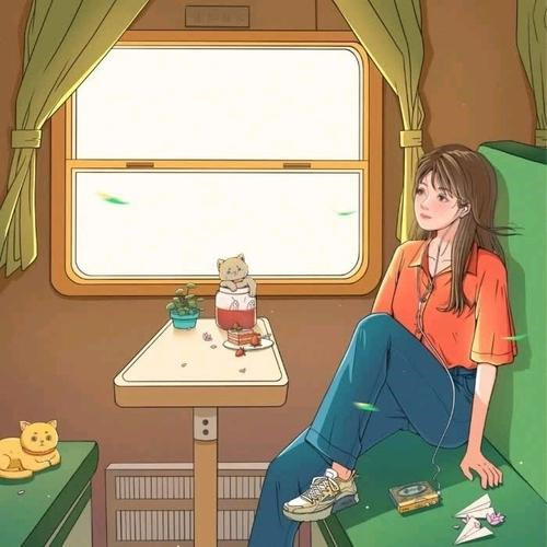 旅行头像女