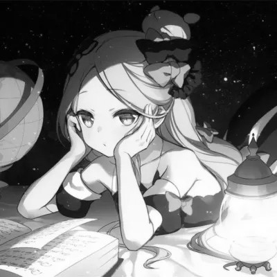 好看漫画头像女黑白