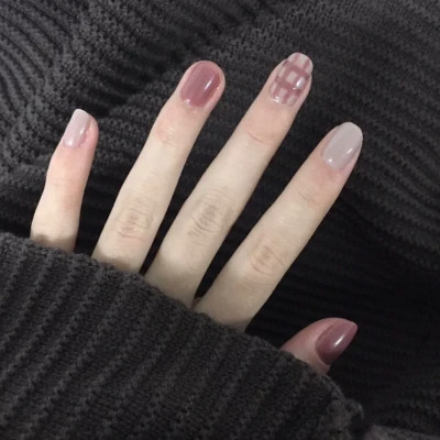 突出美甲照片的头像