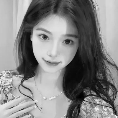 女生黑白微信头像图片