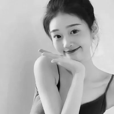 女生黑白微信头像图片
