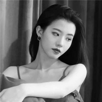 女生微信黑白头像