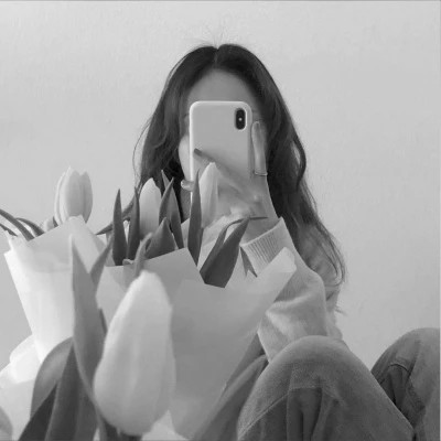 女生微信黑白头像