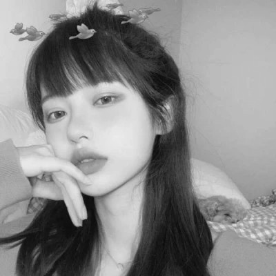 女生微信黑白头像