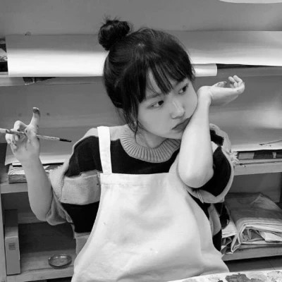 女生微信黑白头像