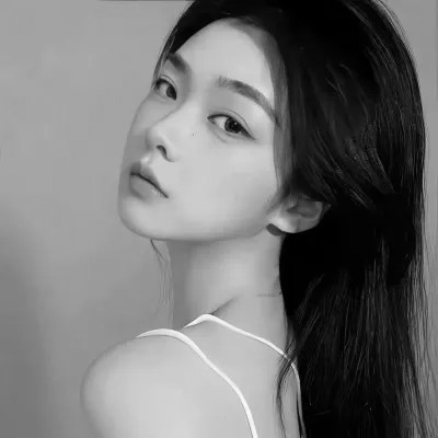 女生微信黑白头像