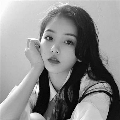 女生微信黑白头像