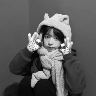 女生微信黑白头像