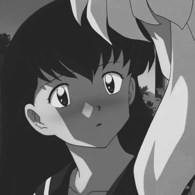 动漫黑白情侣头像一男一女